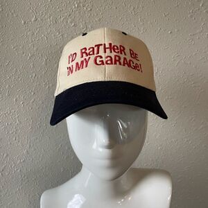 I’d Rather Be In My Garage Baseball Cap EUC